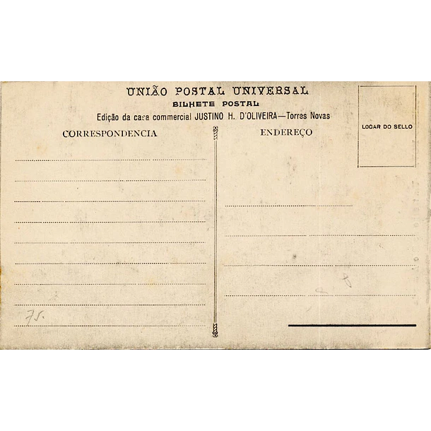 1904 Bilhete Postal de Torres Novas. Um trecho do rio Almonda 2