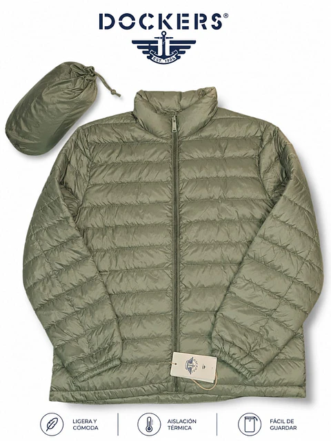 Chaqueta Docker's pacable verde 
