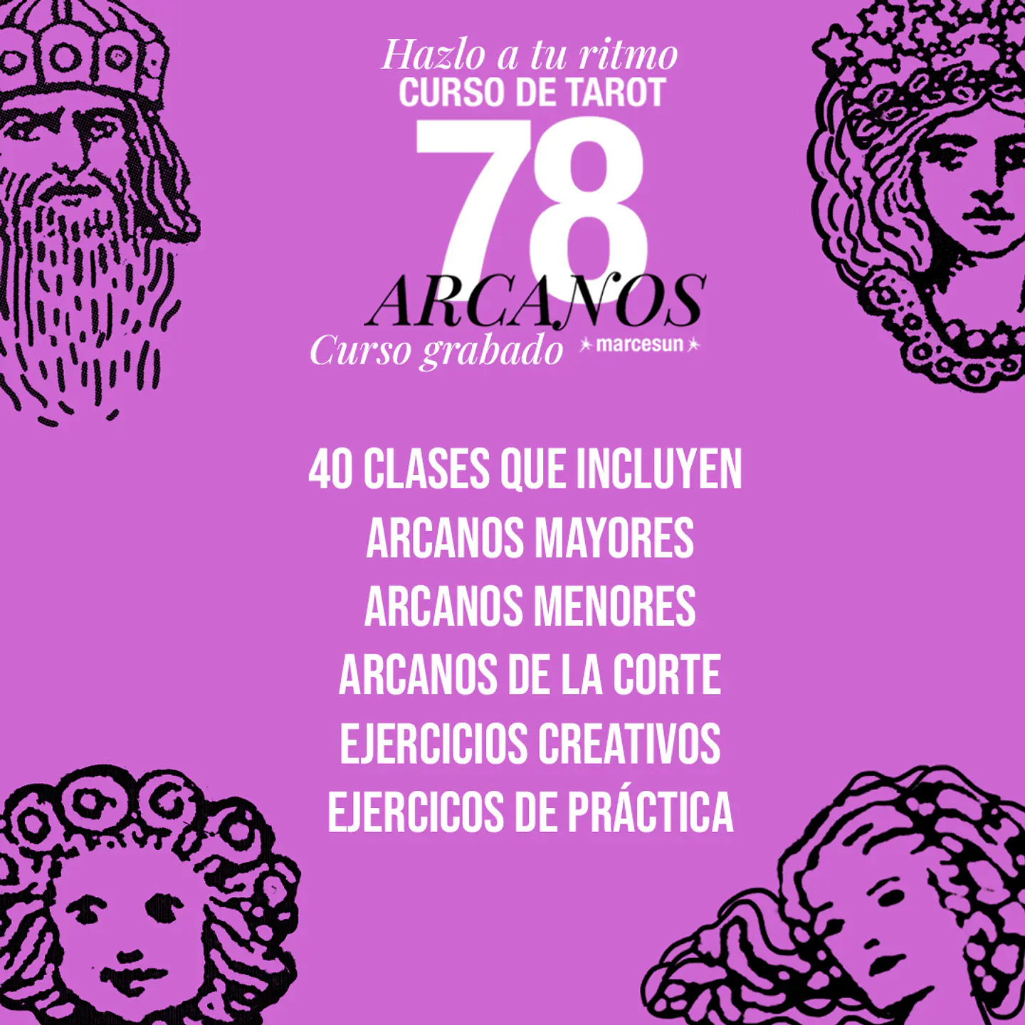Curso Tarot Grabado - 78 ARCANOS - 50% descuento. 2