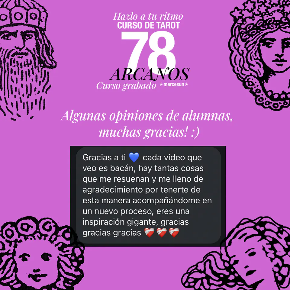 Curso Tarot Grabado - 78 ARCANOS - 50% descuento. 4