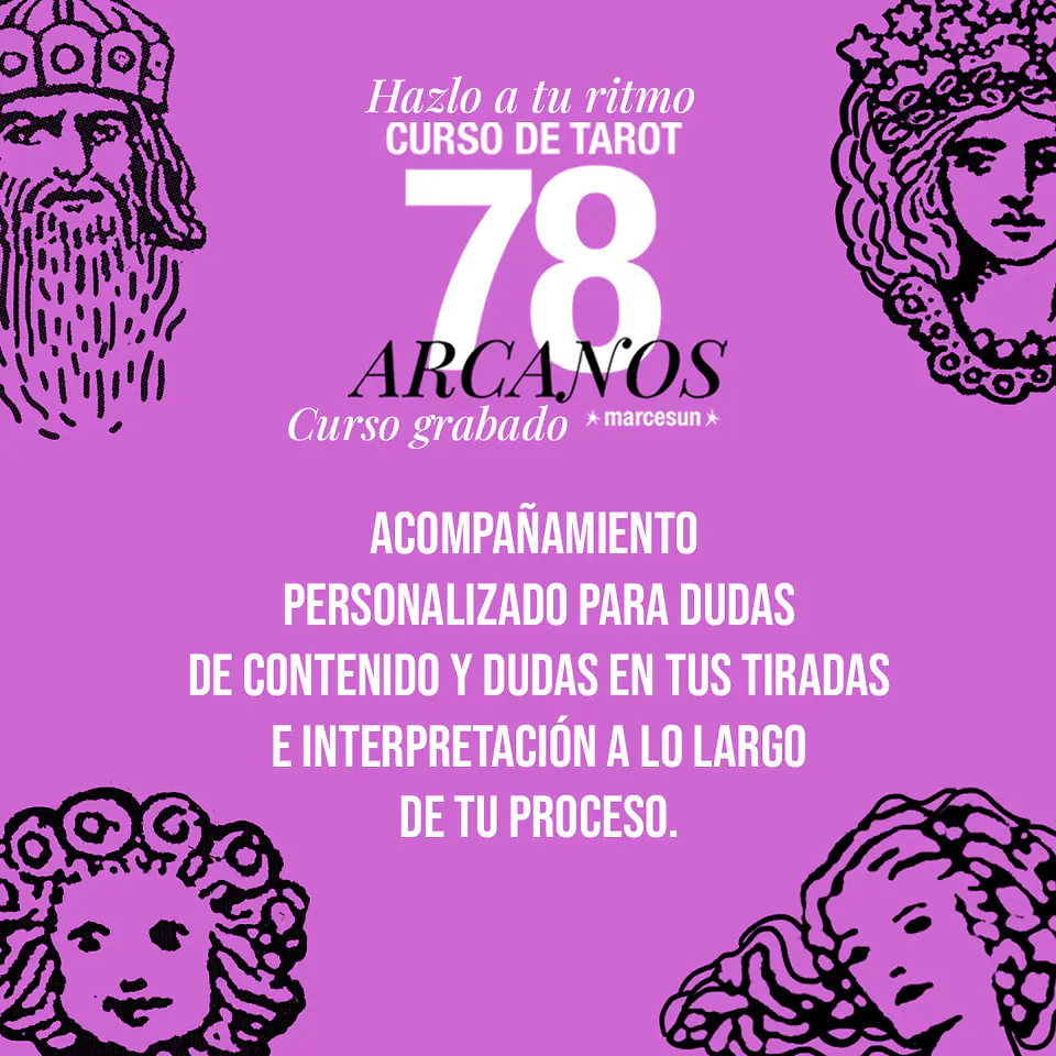 Curso Tarot Grabado - 78 ARCANOS - 50% descuento. 5