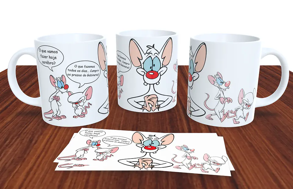 ARTE DIGITAL CANECA PINK E CEREBRO 1