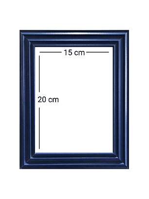 Marco para fotos azul 15x20 MDF Pack 3 unidades