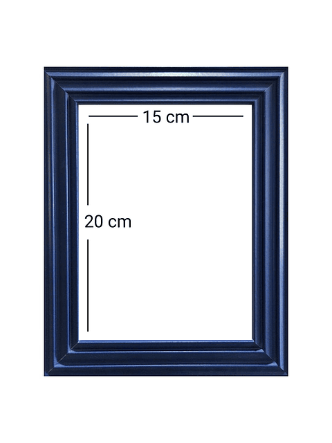 Marco para fotos azul 15x20 MDF Pack 3 unidades 2