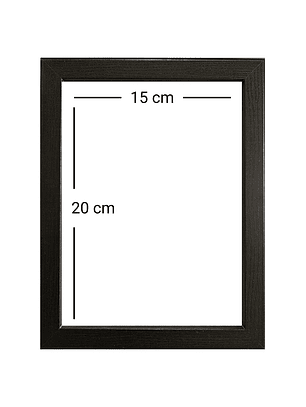 Marco para fotos negro 15x20 MDF Pack 3 unidades 