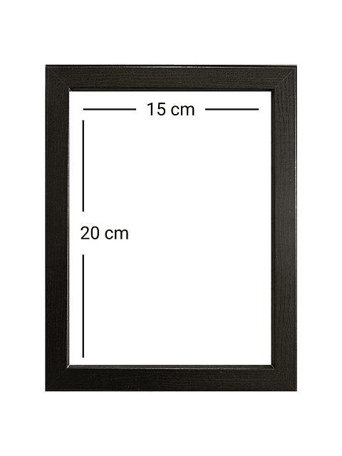 Marco para fotos negro 15x20 MDF Pack 3 unidades  2