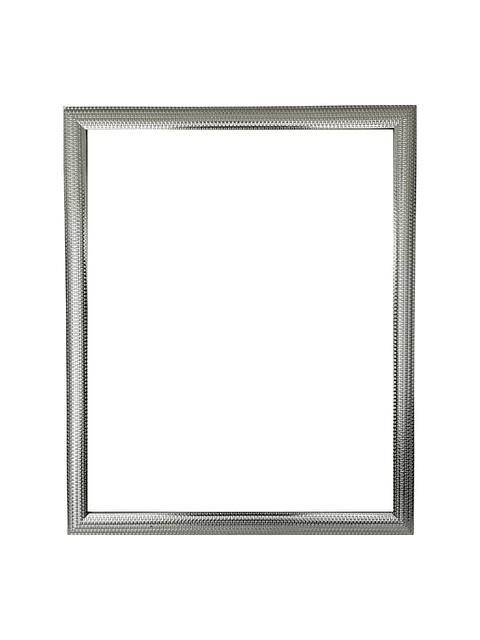 Marco para fotos 40x50 cubierta metalica plateada 1