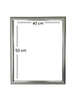 Marco para fotos 40x50 cubierta metalica plateada - Miniatura 2