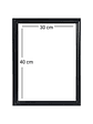 Marco para fotos ribete negro 30x40 MDF - Miniatura 2