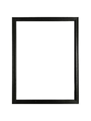 Marco para fotos negro ribete 30x40 MDF