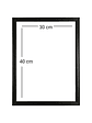 Marco para fotos negro ribete 30x40 MDF - Miniatura 2
