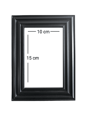Marco para fotos negro 10x15 MDF Pack3