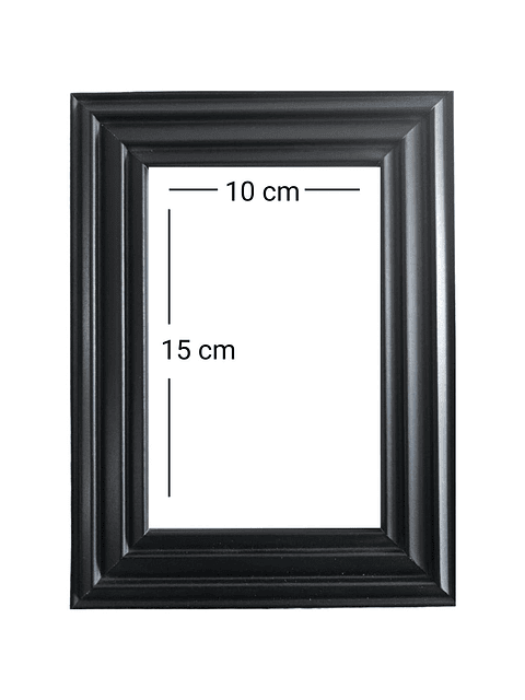 Marco para fotos negro 10x15 MDF Pack3 2