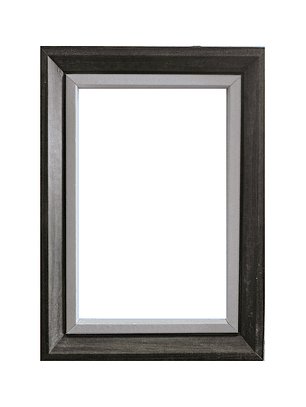 Marco para fotos verde oliva y ribete blanco 10x15 MDF Pack3