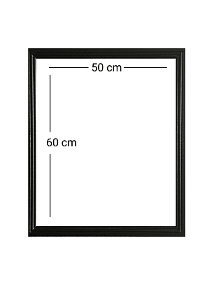 Marco para fotos borde negro o blanco 50x60 MDF 