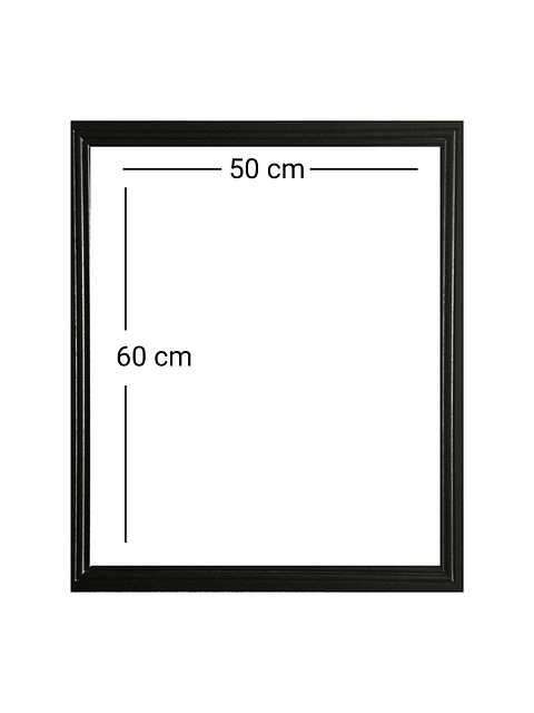 Marco para fotos borde negro o blanco 50x60 MDF  2