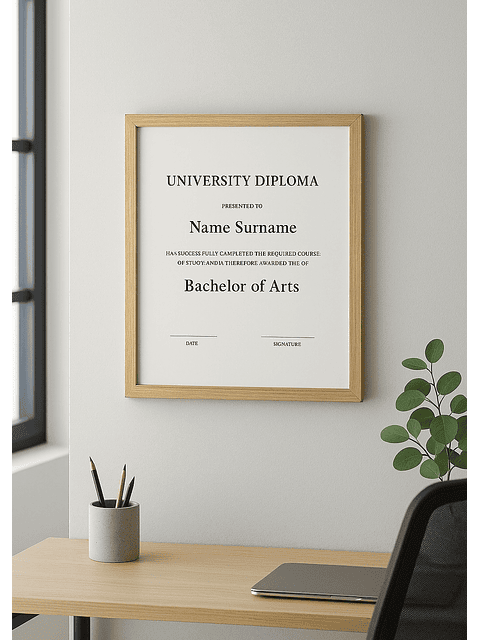 Marco para fotos color madera natural 30x40 MDF 3