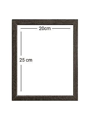 Marco para fotos gris ribete blanco MDF 20x25 Pack x 3