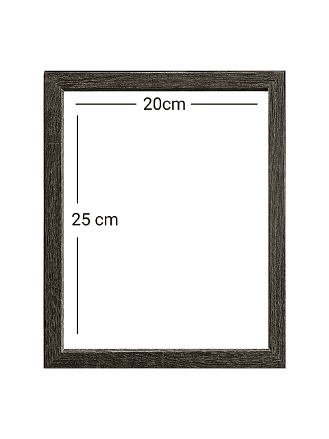 Marco para fotos gris ribete blanco MDF 20x25 Pack x 3 2