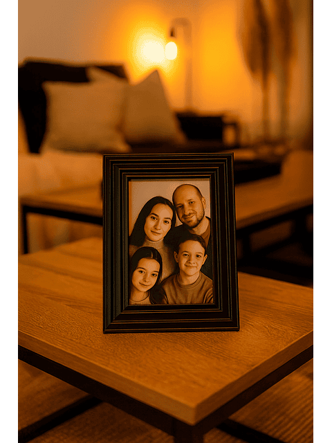 Marco para fotos negro 10x15 MDF Pack3 3