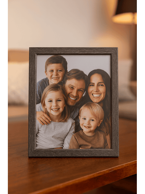 Marco para fotos gris ribete blanco MDF 20x25 Pack x 3 3