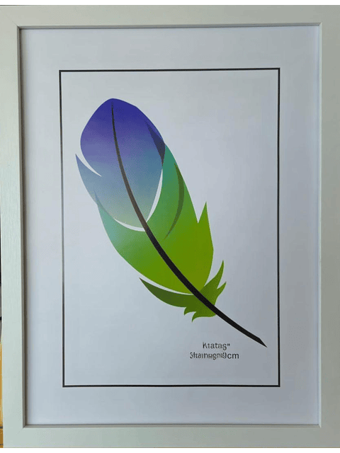 Marco para fotos 40x60 MDF blanco liso 1