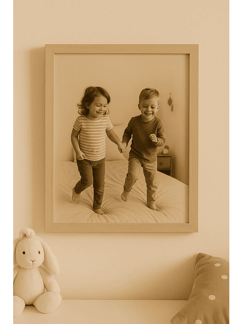 Marco para fotos blanco liso angosto 18x24 MDF Pack3 3