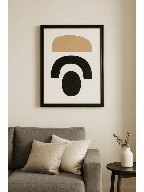 Marco para fotos negro ribete 30x40 MDF 3