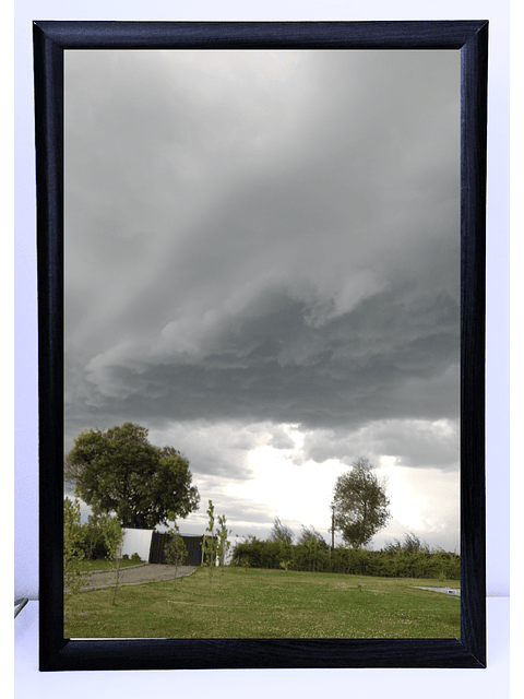 Marco para fotos redondeado Negro 40x60 MDF  4