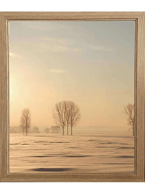 Marco para fotos 50x60 color Madera Natural MDF  2