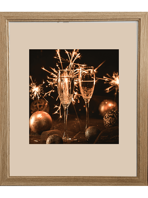 Marco para fotos 50x60 color Madera Natural MDF  3