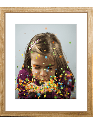 Marco para fotos 50x60 color Madera Natural MDF 