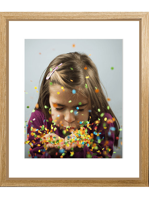 Marco para fotos 50x60 color Madera Natural MDF  1