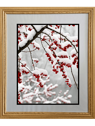 Marco para fotos color madera natural 50x60 MDF 