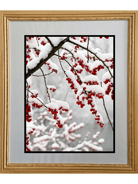 Marco para fotos color madera natural 50x60 MDF  2