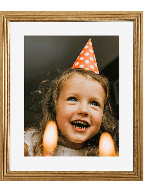 Marco para fotos color madera natural 50x60 MDF  1