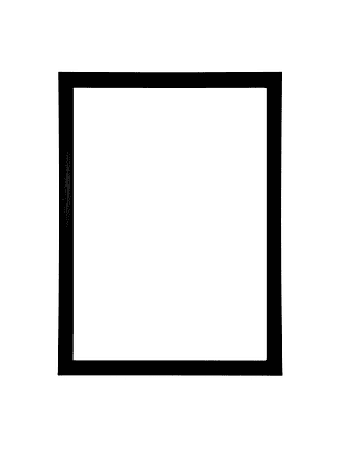 Marco para fotos liso Negro rebaje interno 50x70 MDF 