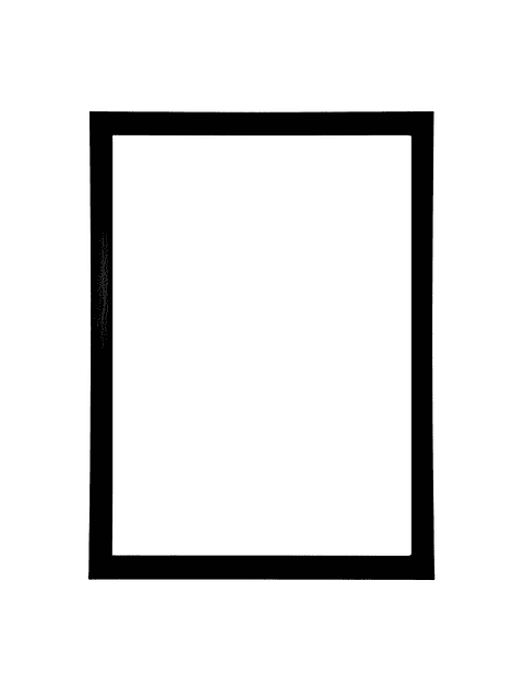 Marco para fotos liso Negro rebaje interno 50x70 MDF  1