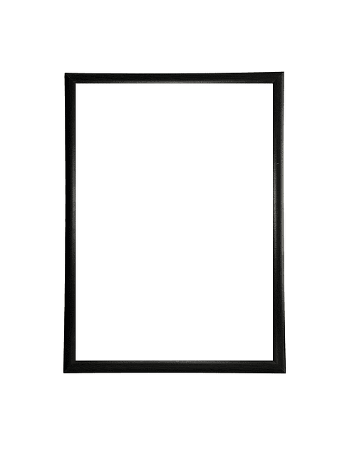 Marco para fotos Negro liso redondeado 50x70 MDF  1