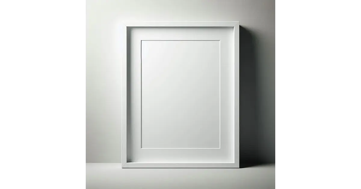 Marco para fotos liso Negro / Blanco 50x70 MDF