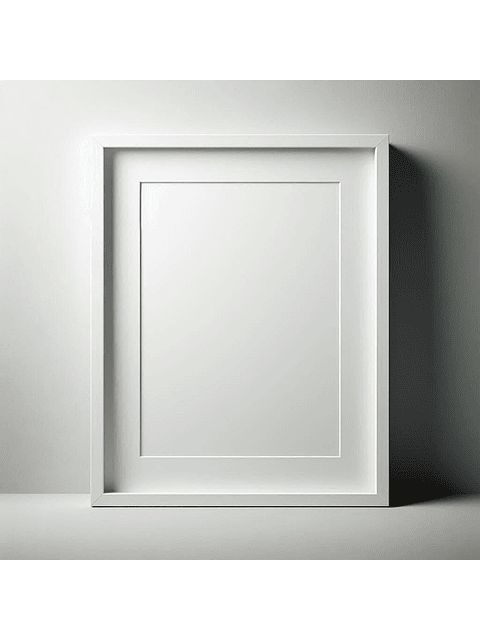Marco para fotos liso Negro / Blanco 50x70 MDF  1