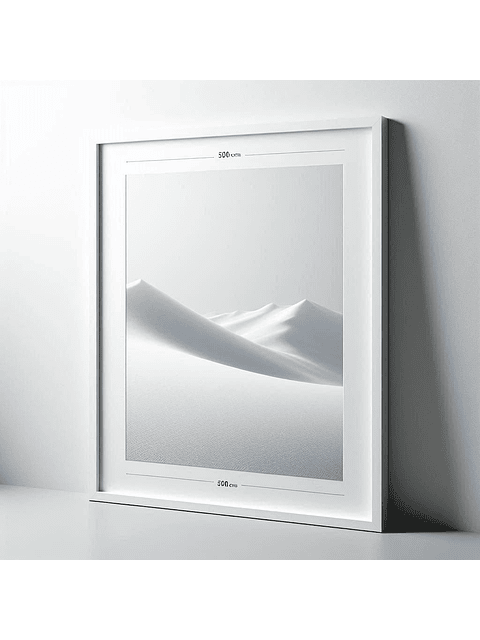 Marco para fotos liso Negro / Blanco 50x70 MDF  3