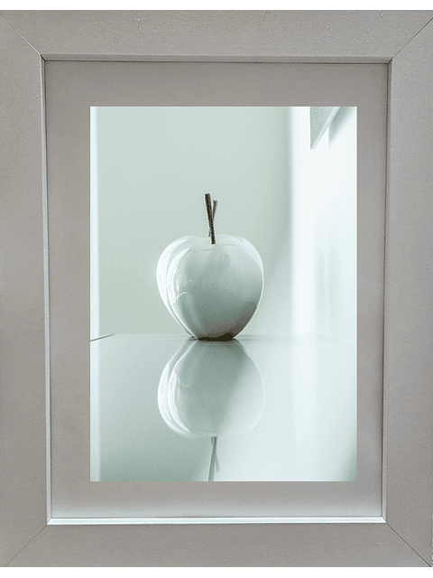 Marco para fotos  blanco liso 18x24 MDF  1