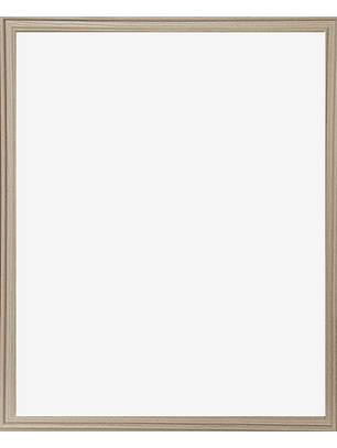 Marco madera MDF color madera natural liso 40x50 Acrílico 