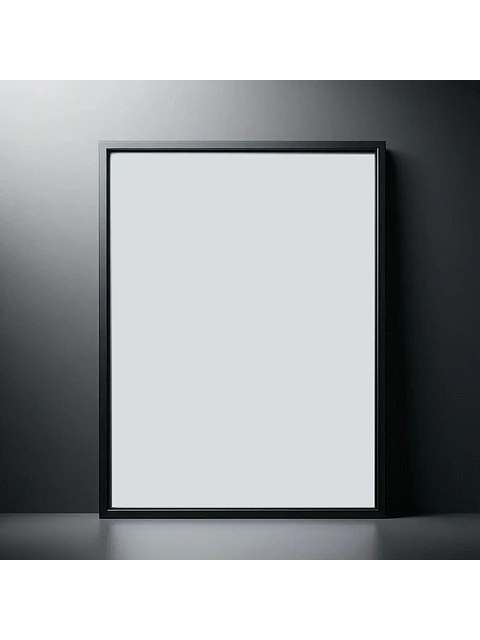 Marco para fotos liso Negro  30x40 MDF vidrio 1