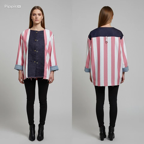 Chaqueton Denim RedLines