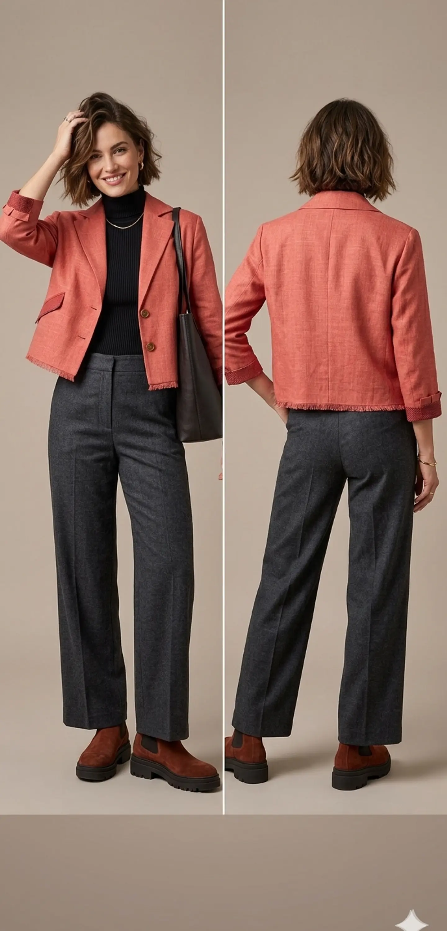 Chaqueta trama sandia 2