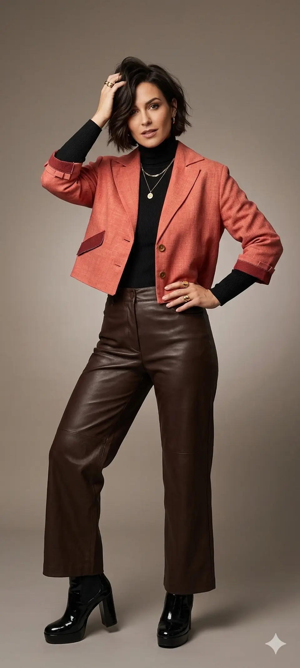 Chaqueta trama sandia 3