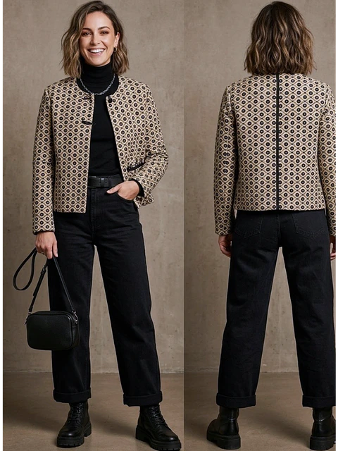 Chaqueta patter cream