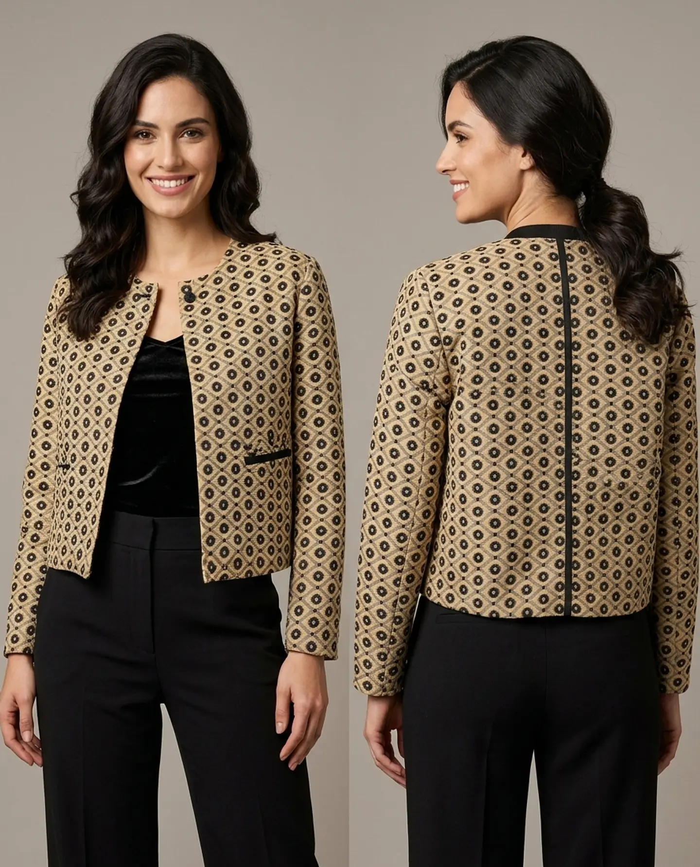 Chaqueta patter cream 1